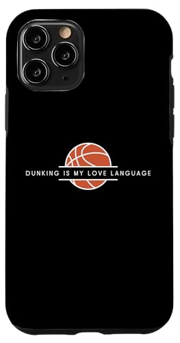 Hülle für iPhone 11 Pro Dunking Is My Love Language - Lustiger Basketball-Liebhaber von Minimalist Basketball Apparel Gifts