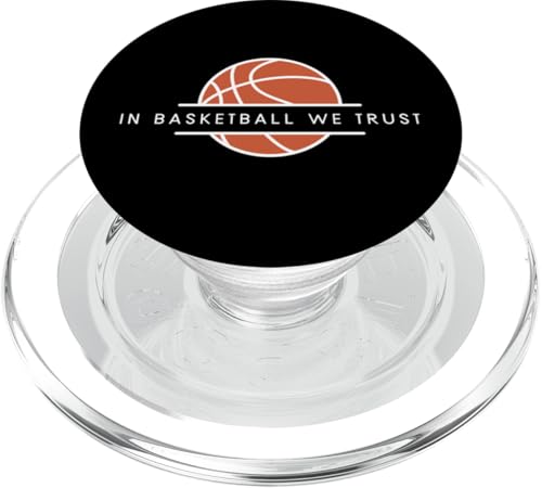 In Basketball We Trust - Lustiger Basketball-Liebhaber PopSockets PopGrip für MagSafe von Minimalist Basketball Apparel Gifts