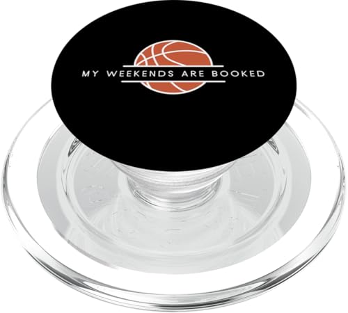 My Weekends Are Booked - Lustiger Basketball-Liebhaber PopSockets PopGrip für MagSafe von Minimalist Basketball Apparel Gifts