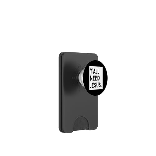 Y'all Need Jesus - Minimalistischer, christlicher, religiöser Jesus PopSockets PopWallet für MagSafe von Minimalist Christian Apparel Jesus Merch Gifts