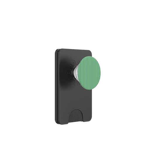 Niedliche grüne und hellgrüne vertikale Streifen mädchenhaft gestreift PopSockets PopWallet für MagSafe von Minimalist Geometric Striped Lines Patterns