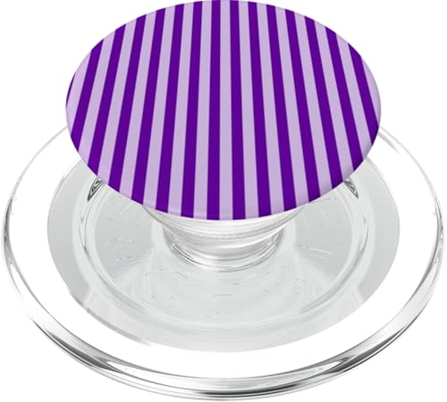 Niedliche lila und hellviolette vertikale Streifen Girly gestreift PopSockets PopGrip für MagSafe von Minimalist Geometric Striped Lines Patterns