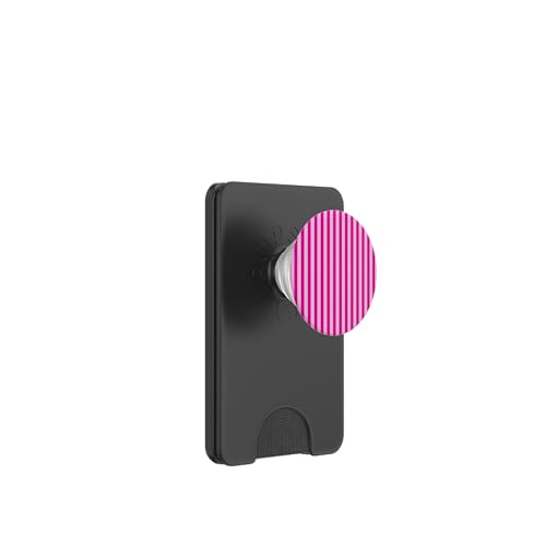 Niedliche rosa und hellrosa vertikale Streifen Mädchen gestreift PopSockets PopWallet für MagSafe von Minimalist Geometric Striped Lines Patterns