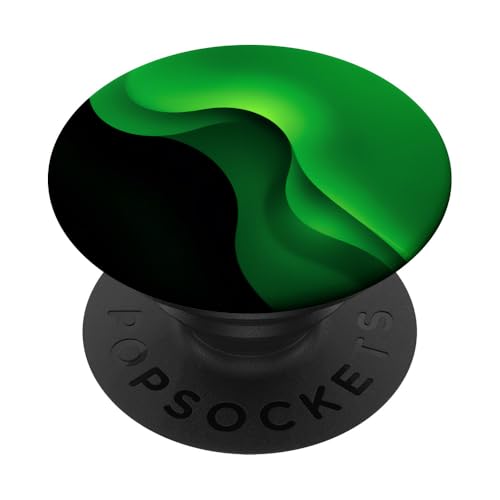 Grüne abstrakte Formen, minimalistische Designkunst PopSockets Klebender PopGrip von Minimalist Green Aesthetic Abstract Art