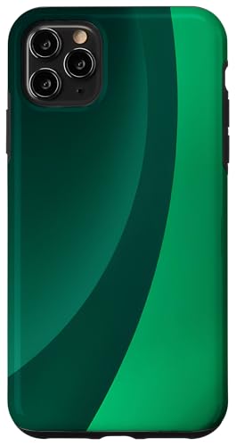 Hülle für iPhone 11 Pro Max Abstrakte grüne Kunst, minimalistische Ästhetik von Minimalist Green Aesthetic Abstract Art