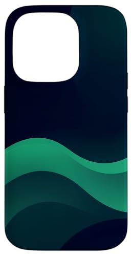 Hülle für iPhone 14 Pro Grünes, minimalistisches, abstraktes ästhetisches Design von Minimalist Green Aesthetic Abstract Art