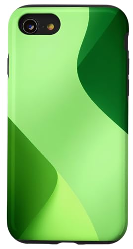 Hülle für iPhone SE (2020) / 7 / 8 Grüne abstrakte Kunst mit minimalistischer Ästhetik von Minimalist Green Aesthetic Abstract Art