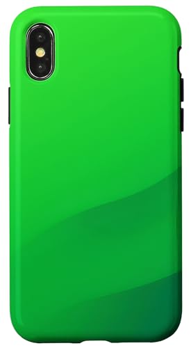 Hülle für iPhone X/XS Grüner und minimalistischer abstrakter Kunstästhetischer Stil von Minimalist Green Aesthetic Abstract Art