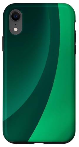 Hülle für iPhone XR Abstrakte grüne Kunst, minimalistische Ästhetik von Minimalist Green Aesthetic Abstract Art