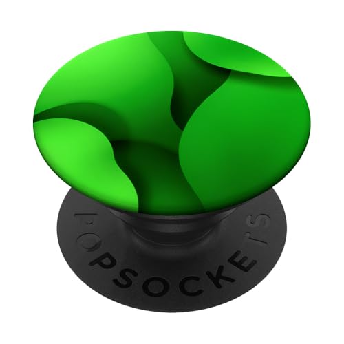 Minimalistische abstrakte Kunst, grünes, ästhetisches Design PopSockets Klebender PopGrip von Minimalist Green Aesthetic Abstract Art