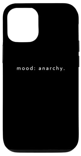 Hülle für iPhone 12/12 Pro Mood Anarchy - Lustiger minimalistischer Anarchie-Liebhaber von Minimalist Mood Apparel Gifts