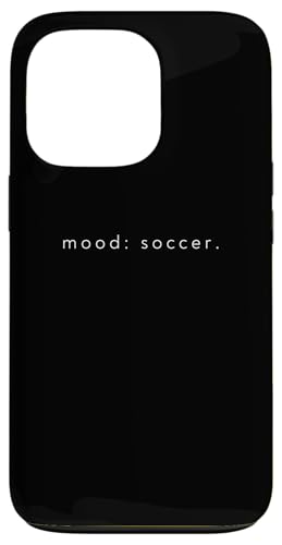 Hülle für iPhone 13 Pro Mood Soccer - Lustiger minimalistischer Fußballliebhaber von Minimalist Mood Apparel Gifts