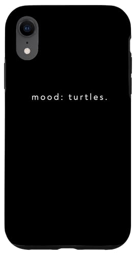 Hülle für iPhone XR Mood Turtles – lustiger, minimalistischer Schildkröten-Liebhaber von Minimalist Mood Apparel Gifts