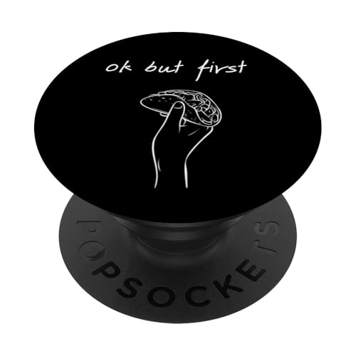 Ok But First Tacos - Lustiger minimalistischer mexikanischer Taco-Liebhaber PopSockets Klebender PopGrip von Minimalist Ok But First Apparel Gifts