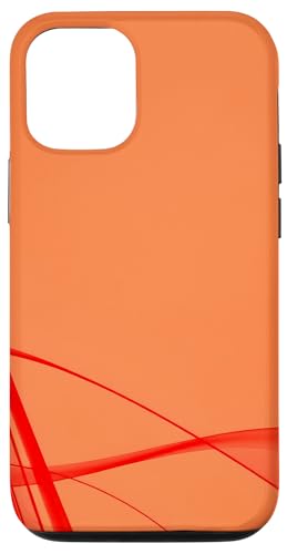 Hülle für iPhone 12/12 Pro Minimalistische rote ästhetische abstrakte Kunst von Minimalist Red Abstract Art