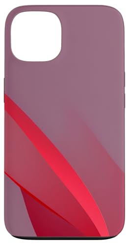 Hülle für iPhone 13 Abstraktes rotes Kunstdesign, minimalistischer ästhetischer Stil von Minimalist Red Abstract Art