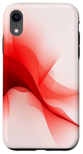 Hülle für iPhone XR Minimal Red Art Abstrakte Ästhetik von Minimalist Red Abstract Art