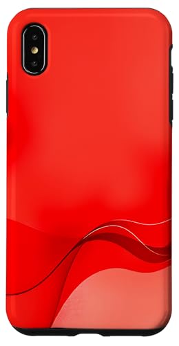 Hülle für iPhone XS Max Minimalistische ästhetische rote abstrakte Kunst von Minimalist Red Abstract Art