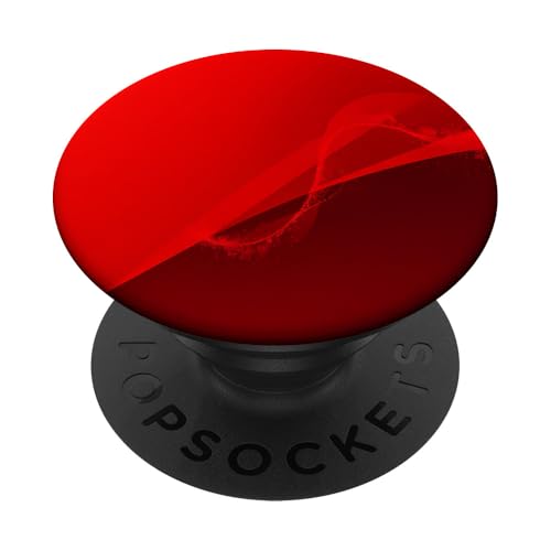 Rot Abstrakte Kunst Minimal PopSockets Klebender PopGrip von Minimalist Red Abstract Art