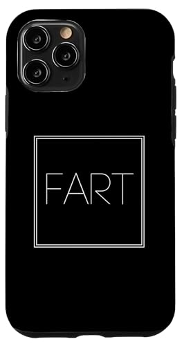 Hülle für iPhone 11 Pro Furz - Lustiger minimalistischer sarkastischer Furzhumor-Liebhaber von Minimalist Words Apparel Gifts