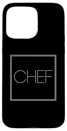 Hülle für iPhone 15 Pro Max Chef - Lustiger minimalistischer Koch Liebhaber von Minimalist Words Apparel Gifts