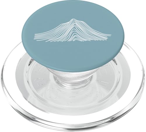 Abstrakte Bergkunst für Wanderfreunde und Minimalisten PopSockets PopGrip für MagSafe von Minimalistic Mountain Lover Designs