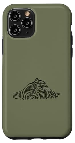 Hülle für iPhone 11 Pro Abstrakte Bergkunst für Wanderfreunde und Minimalisten von Minimalistic Mountain Lover Designs