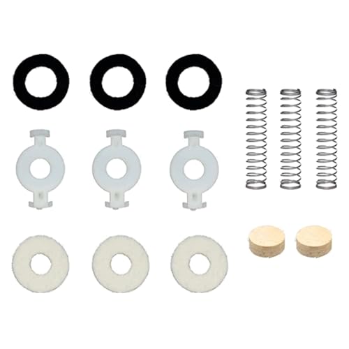 Trompeten-Reparatur-Sets enthalten Ventile, Führung, Filzscheiben, Schlüsselventile, Kork-Pad, Federtrompetenventile, Ersatzteil von MinnowXY