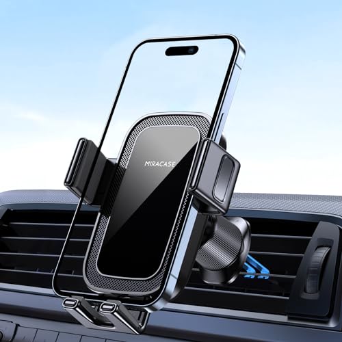 Miracase Handyhalterung Auto Rutschfester KFZ Handyhalter fürs Auto Lüftungsschlitze, Universelle Smartphone Auto Halterung für iPhone/Samsung/Huawei usw von Miracase