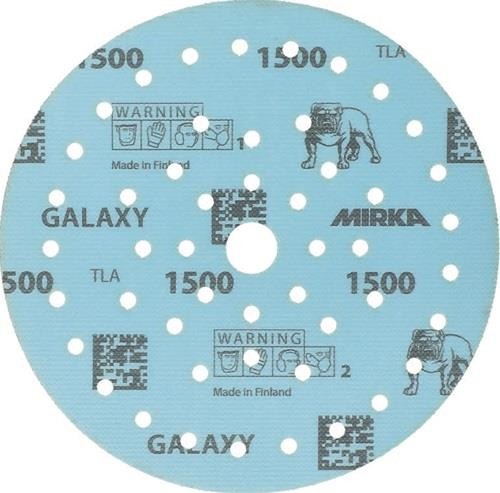 50 Stk. Mirka Haftschleifscheibe GALAXY Grip Multifit 150mm K.1500 von Mirka