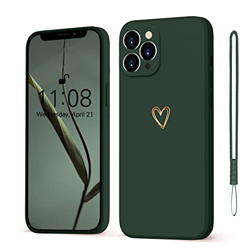 Mitetabo Hülle für iPhone 11 Pro Max Handyhülle Gold Liebesher Silikon, iPhone 11 Pro Max Case Mädchen Weich Slim Stoßfest Kratzfeste Süßes Gold Love Schutzhülle für iPhone 11 Pro Max 6.5" grün von Mitetabo