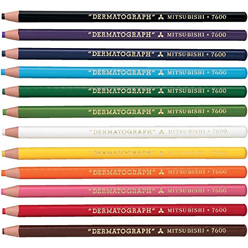 Mitsubishi Pencil Co., Ltd. colored pencil oily grease pencil green 12 pieces K7600.6 von 三菱鉛筆