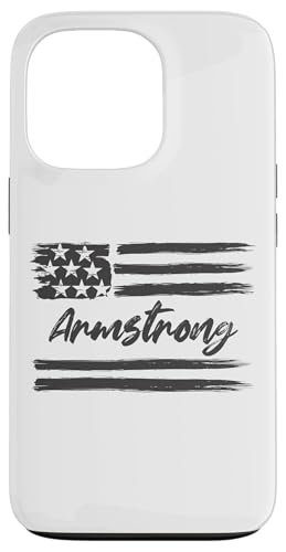 Hülle für iPhone 13 Pro Armstrong, Personalisierter Name, Sternenbanner, USA-Flagge von Mix Web Shop - Name