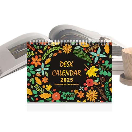 Mixnexorad Blumen-Tischkalender 2025,Blumen-Monats-Tischkalender 2025 | Home Decor Schreibtischkalender Ornament,Kreativer täglicher Schreibtischkalender, dekorativer Desktop-Kalenderplan für von Mixnexorad