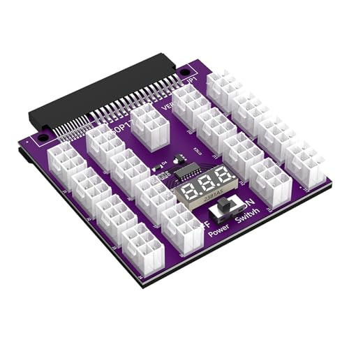 Mllepjdh Minings Breakouts Board 17 Port 6 Pin Anschlüsse LED Anzeige 12V Strom Für 7001606-J000/J002 von Mllepjdh