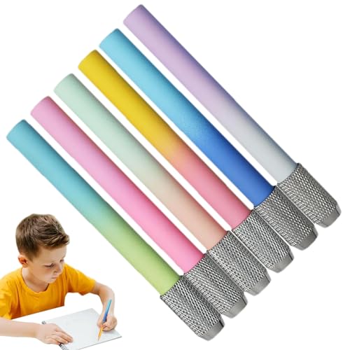 Mlllokfki Bleistift Extender für Künstler, Buntstifte Extender - Verlängerung für Pastellverlängerungen - Tragbare Bleistiftverlängerung, ergonomische Verlängerung für Buntstifte, 6/8 Stück von Mlllokfki