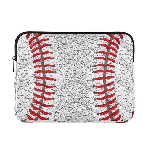 Mnsruu Abstrakte Baseball-Laptophülle, wasserdichte Laptoptasche für 33-40,6 cm (13-16 Zoll) Notebook-Computer, Tablet, Reißverschluss, Aktentasche, Tragetasche/Tasche von Mnsruu