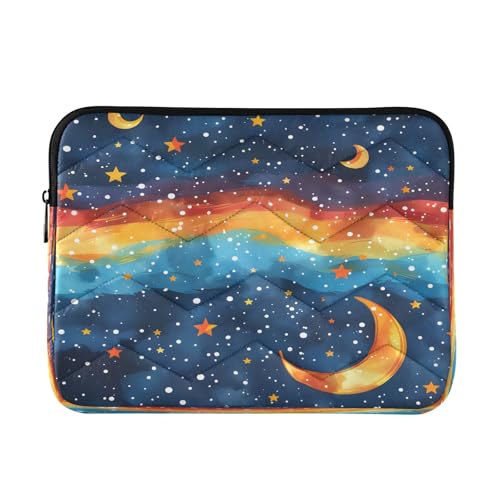 Oon Stars Laptoptasche mit Schneeflocken, 33-35,6 cm (13 - 14 Zoll), tragbare Tasche, Schutz, Computer-Tragetasche von Mnsruu