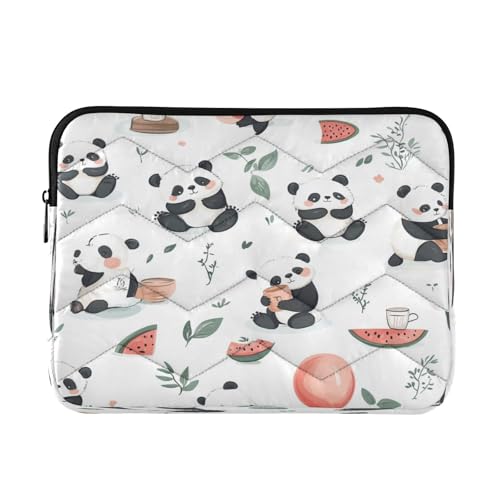 Panda Enjoy Laptop-Hülle, 33-35,6 cm (13 - 14 Zoll), tragbare Tasche, Schutz, Computer-Tragetasche von Mnsruu