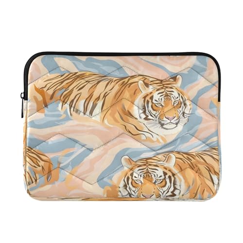 Tiger Texture Laptop-Hülle, 33-35,6 cm (13 - 14 Zoll), tragbare Tasche, Schutz, Computer-Tragetasche von Mnsruu