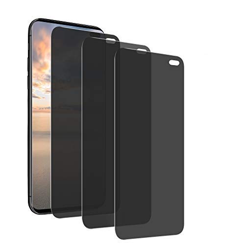 MoEvn 3 Stück Privacy Gehärtetes Schutzfolie für Samsung Galaxy S10, Ultra Dünn 9H Härtegrad Gehärtetes glasfolie Anti-Spion Anti-Kratzer Anti-Blasen Tempered Displayschutzfolie für Galaxy S10 (6.1") von MoEvn-EU