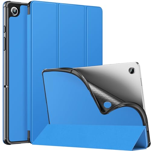 MoKo Hülle für Samsung Galaxy Tab A9+ /A9 Plus 11" 2023 (SM-X210/X216/X218), Dünn Trifold Smart Tablet Ständer Schutzhülle TPU Rückseite für Galaxy Tab A9 Plus, Auto Schlaf/Aufwach, Blaue Welle von MoKo