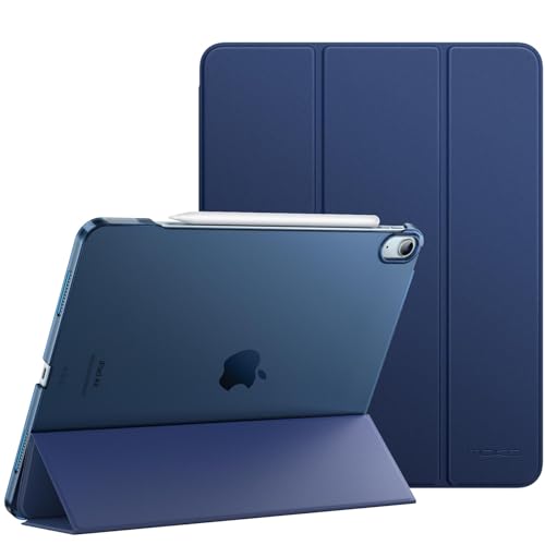 MoKo für iPad Air 13" Case M2 2024, Ultra Slim Stand Case mit PC Translucent Back Shell Cover für iPad Air 13'' 2024 (A2898 / A2899 / A2900), unterstützt Apple Pencil Pro/USB-C, Marineblau von MoKo