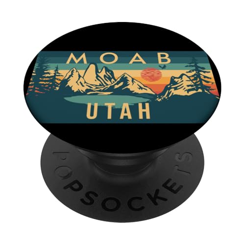 Moab PopSockets Klebender PopGrip von Moab Utah USA Outdoor Vintage