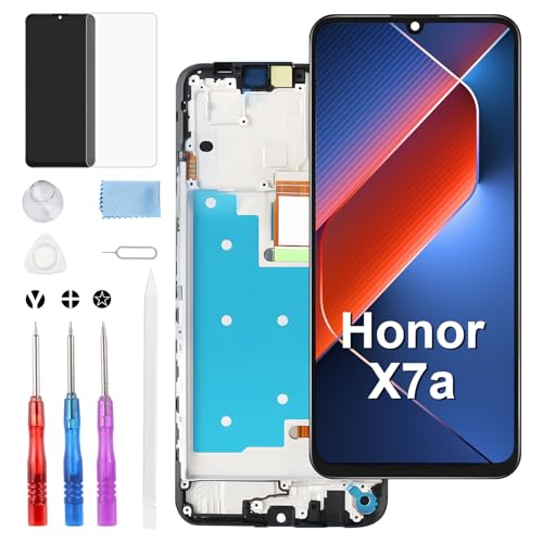 Moautodc Display for Honor X7a, 6.75'' Bildschirm Ersatz für Honor X7a RKY-LX2 LX1 LX3 LCD Display Touchscreen Replacement Screen Glass Assembly with Repair Tools von Moautodc