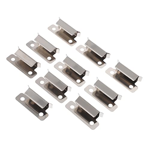 10 Stk Glasclip Fensterputzer Bettplattform Entsprungen Türmagnetverschluss Türstopper Wand Türsiegel Pva Kleber Tailliert Chip-clips Gürtel Magnetische Tür Rostfreier Stahl Silver Mobestech von Mobestech