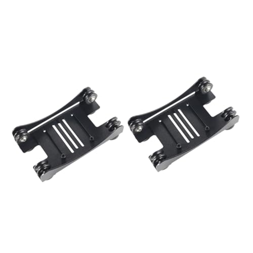 Mobestech 2 Sätze Verstellbarer Futterständer filament halter Filament-Halterung Filamentspulenhalter pl Auto Filamentständer für 3D-Drucker Filamenthalter für Drucker Aluminium Black von Mobestech