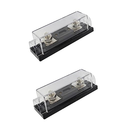 Mobestech 2St Sicherungshalter Sicherungsblock Ampere Verstärker Ringklemmen The Professional aiprods pro akku freischneider verschmolzener Verteilerblock Batterieklemmen-Verteilerblock ABS von Mobestech