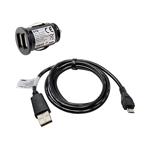 Ladeset für Kodak Pixpro FZ152, KFZ Dual USB Adapter, USB Kabel, 2100mA von Mobile-Laden