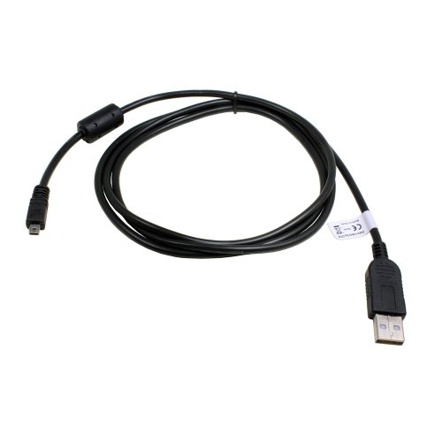 USB Kabel kompatibel mit Panasonic Lumix DMC-FZ5, 1,5m, ersetzt: DMW-USBC1, K1HA08AD0001, K1HA08CD0019 von Mobile-Laden